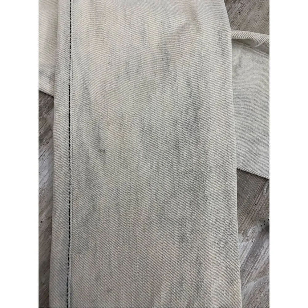 Etienne Marcel Embroidered Distressed Denim Jeans Women’s Sz 26
